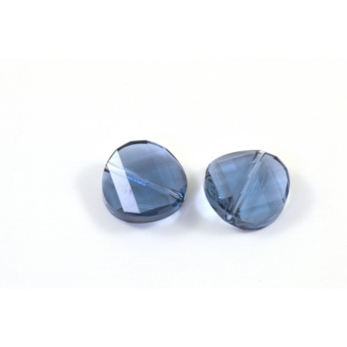 Swarovski twist bead (5621) 14mm denim blue